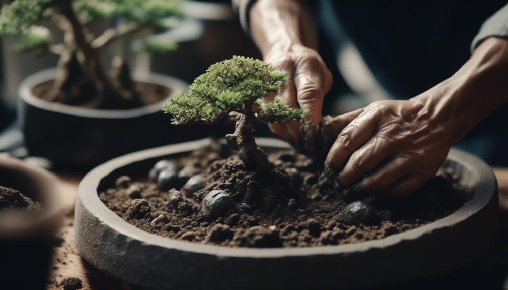 bonsai potting and repotting tips
