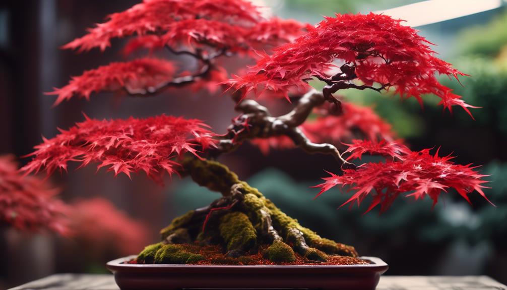 Fastest Growing Bonsai Tree Species 3 delicate red leaves flutter