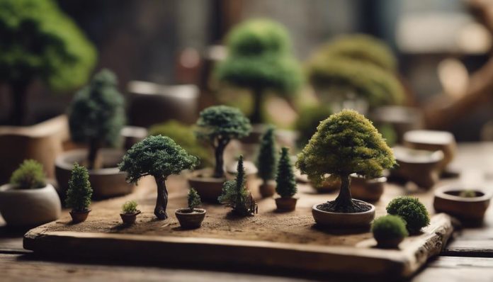 Diversity and Growth of Miniature Trees