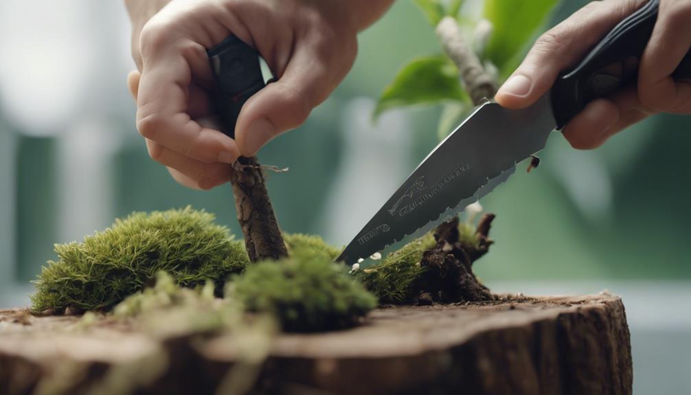 sharpened blade for precision